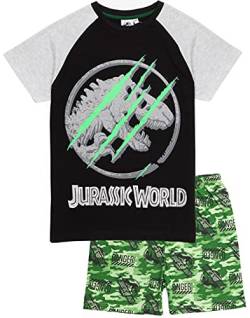 Jurassic World Pyjamas Jungen Kinder Camo T-Shirt Shorts oder Hosenoptionen 11-12 Jahre von Jurassic World