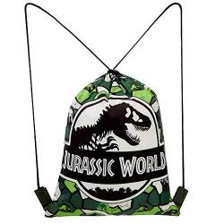 Jurassic World Turnbeutel Kinder, Beutel Rucksack, Teenager Stoffbeutel, Kordelzug Tasche für Schule Reisen, Schwimmbeutel mit Dino Aufdruck, Geschenke für Kinder von Jurassic World