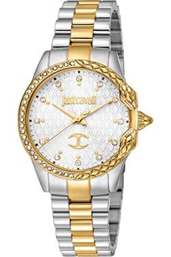 Just Cavalli Damen Analog Quarz Uhr mit Edelstahl Armband JC1L095M0385 von Just Cavalli