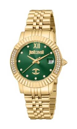 Just Cavalli Damen Analog Quarz Uhr mit Edelstahl Armband JC1L199M0035 von Just Cavalli