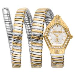 Just Cavalli Damen Analog Quarz Uhr mit Edelstahl Armband JC1L304M0055 von Just Cavalli