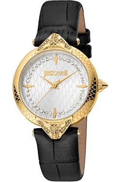 Just Cavalli Damen Analog Quarz Uhr mit Leder Armband JC1L238L0025 von Just Cavalli