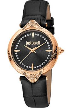 Just Cavalli Damen Analog Quarz Uhr mit Leder Armband JC1L238L0035 von Just Cavalli