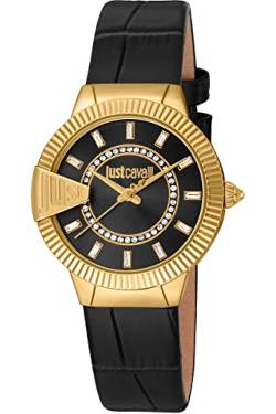 Just Cavalli Damen Analog Quarz Uhr mit Leder Armband JC1L256L0025 von Just Cavalli