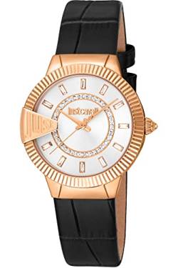 Just Cavalli Damen Analog Quarz Uhr mit Leder Armband JC1L256L0035 von Just Cavalli
