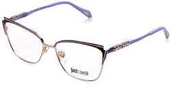 Just Cavalli Damen Eyeglass Frame Vjc054 Shiny Rose Gold with Parts 55/16/140 Sonnenbrille, Glänzendes Roségold, mit Havana-Teilen von Just Cavalli