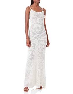 Just Cavalli Damen Kleid, 100j White Jacquard, XS von Just Cavalli