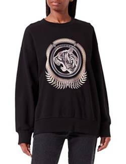 Just Cavalli Damen Sweatshirt, 900 Black, L von Just Cavalli