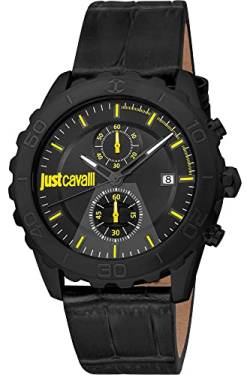 Just Cavalli Herren Analog Quarz Uhr mit Leder Armband JC1G242L0025 von Just Cavalli