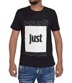 Just Cavalli Herren Boxed Tee Hemd, schwarz, Mittel von Just Cavalli