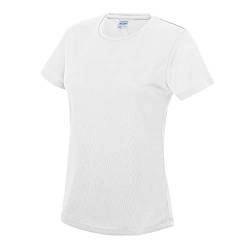 Just Cool Damen Sport T-Shirt unifarben (Xlarge) (Schneeweiß) XL,Schneeweiß von Just Cool