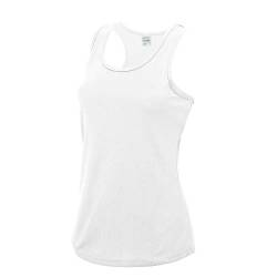 Just Cool Damen Sport Tank Top (Small) (Schneeweiß) S,Schneeweiß von Just Cool