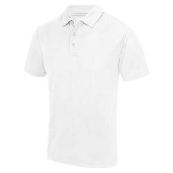 Just Cool - Herren Funktions Poloshirt 'Cool Polo' / Arctic White, L L,Arctic White von Just Cool