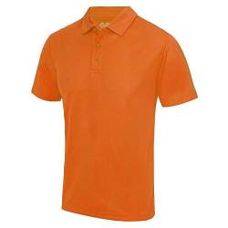 Just Cool - Herren Funktions Poloshirt 'Cool Polo' / Orange Crush, XL XL,Orange Crush von Just Cool