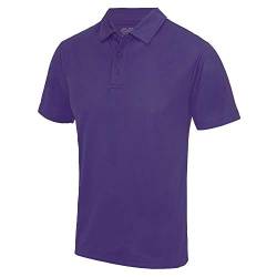 Just Cool - Herren Funktions Poloshirt 'Cool Polo' / Purple, XL XL,Purple von Just Cool