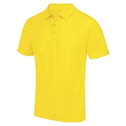 Just Cool - Herren Funktions Poloshirt 'Cool Polo' / Sun Yellow, M M,Sun Yellow von Just Cool