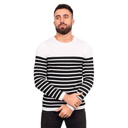 Just Emporio Herren Erwachsene, Pullover, Weiß/Schwarz, Medium von Just Emporio