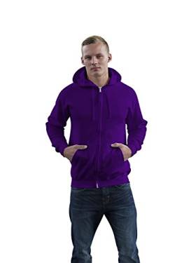 JH050 Zoodie Kapuzensweatshirt L,Purple von Just Hoods