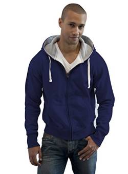 JH052 Chunky Zoodie Sweatjacke Sweatshirt Jacke, Größen:L, Farbe:French Navy von Just Hoods