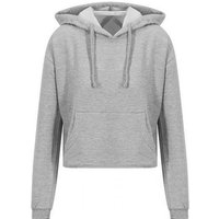 Just Hoods Kapuzenpullover Damen Cropped Hoodie - Weiche Baumwollaußenseite von Just Hoods