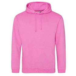 Just Hoods - Unisex College Hoodie/Candyfloss Pink, 3XL von Just Hoods