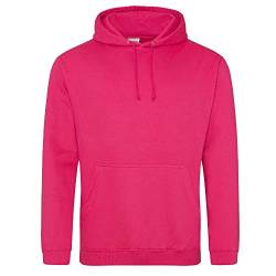 Just Hoods - Unisex College Hoodie/Hot Pink, 3XL von Just Hoods