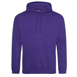 Just Hoods - Unisex College Hoodie/Ultra Violet, M von Just Hoods