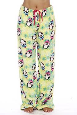 Just Love Damen Pyjamahose/Nachtwäsche, Schneebedeckter Pinguin, 38 von Just Love