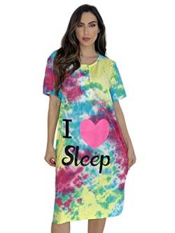 Just Love Kurzärmliges Nachthemd für Damen - mehrfarbig - 3X Mehr von Just Love