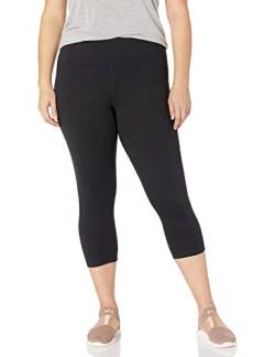 JUST MY SIZE Damen Übergröße Active Stretch Capri - Schwarz - 5X von Just My Size