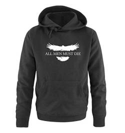 Just Style It - All Men Must die - Game of Thrones - Herren Hoodie - Schwarz / Weiss Gr. XXL von Just Style It