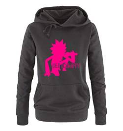 Just Style It - Get Schwifty - Rick and Morty - Damen Hoodie - Schwarz / Pink Gr. L von Just Style It