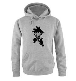 Just Style It - Get Schwifty - Rick and Morty - Herren Hoodie - Grau / Schwarz Gr. L von Just Style It