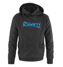 Just Style It - Schwifty - Rick and Morty - Herren Hoodie - Schwarz / Blau Gr. 4XL von Just Style It