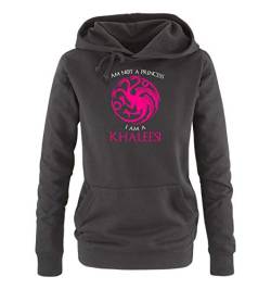 Just Style It - Targaryen / Stark Banner - Game of Thrones - Damen Hoodie - Schwarz / Weiss-Pink Gr. S von Just Style It