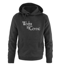 Just Style It - Winter is Coming - Style1 - Game of Thrones - Herren Hoodie - Schwarz / Weiss Gr. 4XL von Just Style It