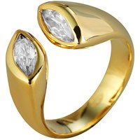 Just Watch Fingerring Barclae Edelstahl Damenring gold Gr. 52 – 62, Similibesatz, Damen Ring von Just Watch