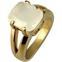 Just Watch Fingerring JU139 Edelstahl Damenring gold Gr. 52 – 62, Edelstein beige, Damen Ring von Just Watch