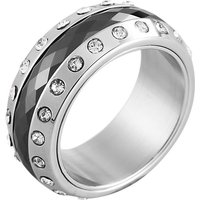 Just Watch Fingerring Ogata Keramik Damenring schwarz/silber Gr. 50 - 64, Damen Ring von Just Watch