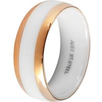 Just Watch Fingerring Rumiana Keramik Damenring weiß/rosegold Gr. 50 - 64, Damen Ring von Just Watch