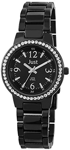 Just Watches Damen Analog Quarz Uhr mit Edelstahl Armband 48-S3977A-BK-BK von Just Watches
