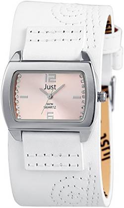 Just Watches Damen-Armbanduhr Analog Quarz Leder 48-S10419-SL-WH von Just Watches