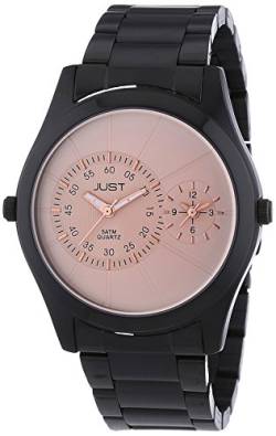 Just Watches Herren-Armbanduhr XL Analog Quarz Edelstahl 48-S10877-BK-RGD von Just Watches