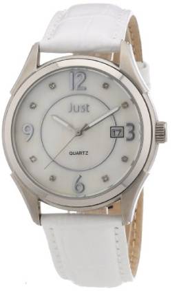 Just Watches Damen-Armbanduhr XS Analog Quarz Leder 48-S3895-WH von Just