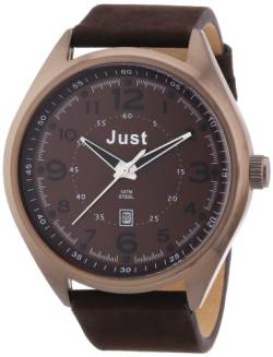 Just Watches Herren-Armbanduhr XL Analog Quarz Leder 48-S1231-BR von Just