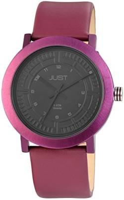 Just Watches Herren-Armbanduhr XL Analog Quarz Leder 48-S9627-DPR von Just