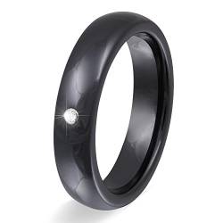 Juwelier Schönschmied - Damen Keramikring Hochzeitsringe Lasergravur Eheringe Universe Keramik Zirkonia inkl. persönliche Lasergravur LANrC1D von Juwelier Schönschmied