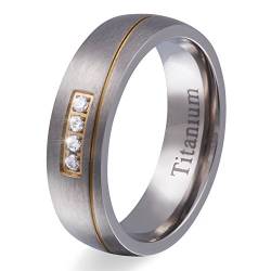 Juwelier Schönschmied - Damen Trauringe Eheringe Mulini Titan Zirkonia 62 (19.7) T4Dac von Juwelier Schönschmied