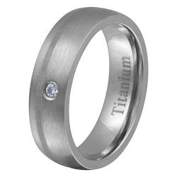 Juwelier Schönschmied - Damen Trauringe Eheringe Valamar Titan Zirkonia inkl. persönliche Lasergravur 52 (16.6) LANrT5D von Juwelier Schönschmied