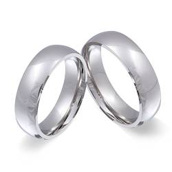 Juwelier Schönschmied - Herren Freundschaftsringe Partnerringe Hochzeitsringe Glamour Edelstahl 54-62 2HHac - Kostenlose Wunschgravur mit AMAZON KONFIGURATOR online gestalten! von Juwelier Schönschmied